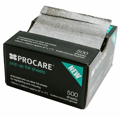 Procare Embossed Pop-Up Foil 130mm X 280mm (500) • £12.98