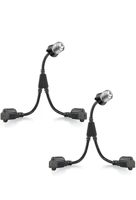 2 In 1 Light Socket To Plug Adapter Light Bulb Socket E6/E27 Lamp Outlet 2pk • $6.75
