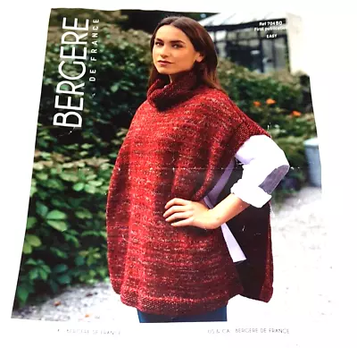 £1.50 • Buy Bergere De France Knitting Pattern:  Easy Ladies Poncho Tunic 70480