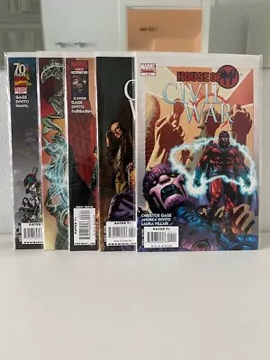 Civil War: House Of M #1-5 Nm Complete Set Run (marvel 2008) 1 2 3 4 5 • $30.99