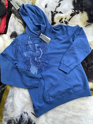 Maharishi Embroidered Dragon Hooded Sweatshirt Hoodie LARGE BNWT RRP £570 • £250