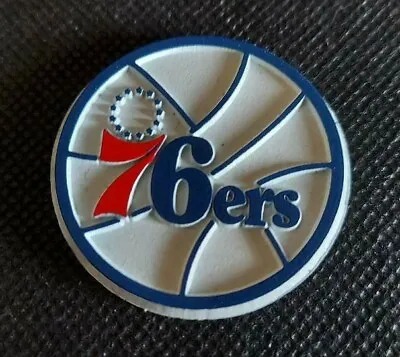 NBA Philadelphia 76ers Round Magnet 1990's Vintage OOP Sports Magnets Inc. • $14.99