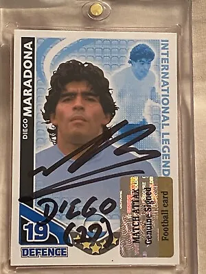 Match Attax Signed Diego Maradona 2010 World Cup Card • £250