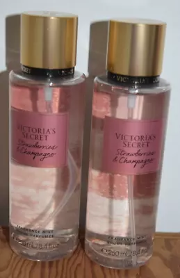 2 New Victoria's Secret Strawberries & Champagne Body Mist Lot Free Shipping • $29.99