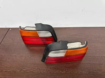 BMW E36 3 Series Saloon 4 Door Rear Sport Pair Of Amber SE Tail Light Lamps • $68.47