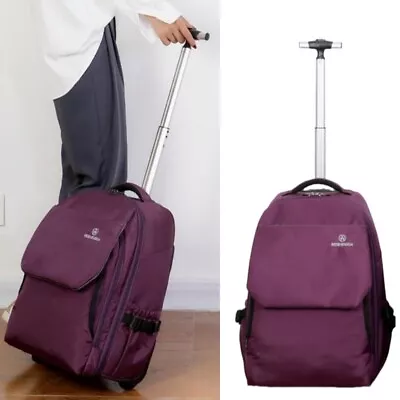 19 Inch Laptop Backpack With Wheels Travel Backpack For Men Carry On Luggage • $113.99