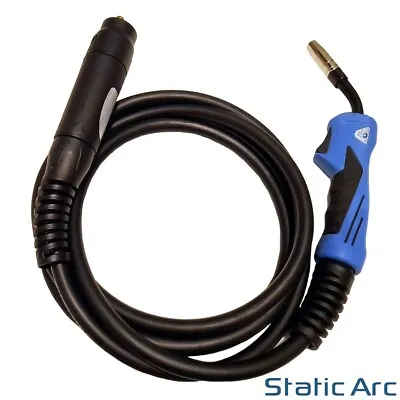 15AK MB15 MIG WELDING TORCH LANCE EURO FIT GAS GASLESS 4M CABLE W/ TIPS • £27.99