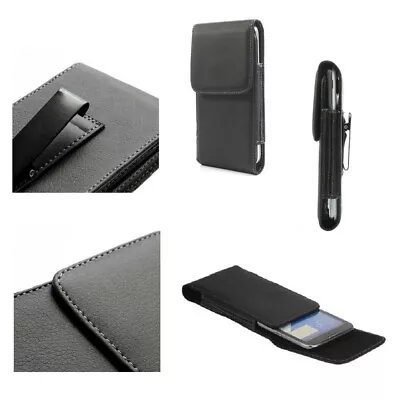 For ZTE Blade V6 Plus Case Metal Belt Clip Synthetic Leather Vertical Premium • $35.15