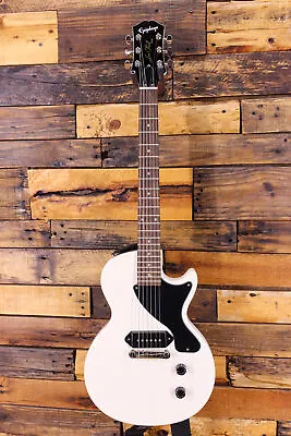 Epiphone Billie Joe Armstrong Les Paul Junior Electric Guitar White DAMAGED • $325