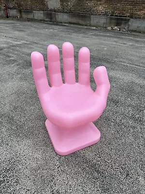 Pale Pink Right HAND SHAPED CHAIR 32  Tall Adult 70s Retro ICarly NEW • $199