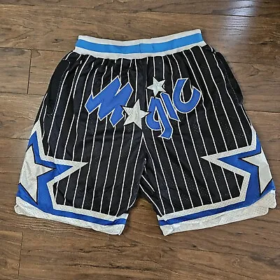 Vintage Just Don Orlando Magic Basketball Shorts Adult Medium Blue 1992-93 NBA • $49.98