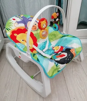 Fisher Price Bouncer Rocker Infant 2 Toddler  Baby Bounce Chair  Activity • £21