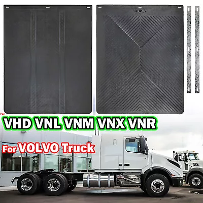 US 30 X24  2x For VOLVO Truck VHD VNL VNM VNX VNR RUBBER Mud Flaps Splash Guards • $49