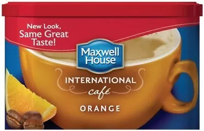 MAXWELL HOUSE International ORANGE Cafe-Style Instant Beverage Coffee 9.3 Oz • $15.19