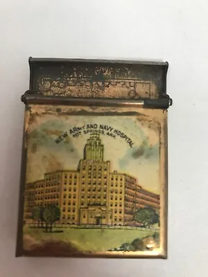 ANTIQUE 1930's MATCH SAFE ADVERTISING NEW ARMY AND NAVY HOSPITAL • $119.99