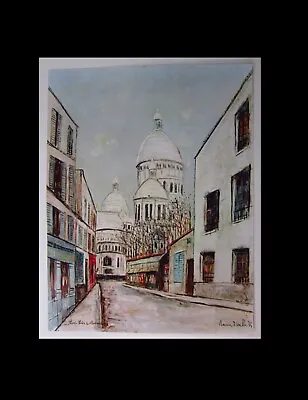 MAURICE UTRILLO Sacre Ceur Butte Montmartre French Lithograph Plate Art Print • $69.90