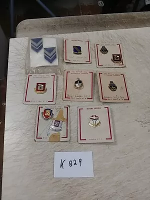8 Salesman's Samples Military Insignia Pins • $19.99