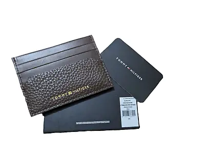 £17.99 • Buy Tommy Hilfiger Premium Leather Card Holder With Box