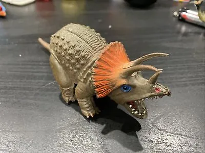 Vintage AAA Triceratops Figure 7” Dinosaur Monster Rubber Toy Hong Kong Rare • $19.99
