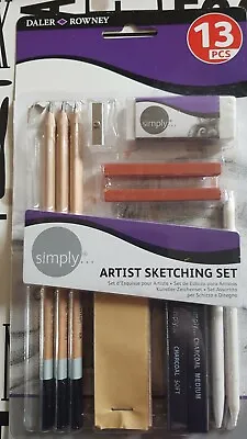 Daler Rowney 13 Piece Sketching Set Minus 1 HB Pencil • £8.99