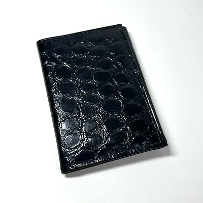 Vintage Baby Gator Cowhide Mens Trifold Wallet NOS • $49.95