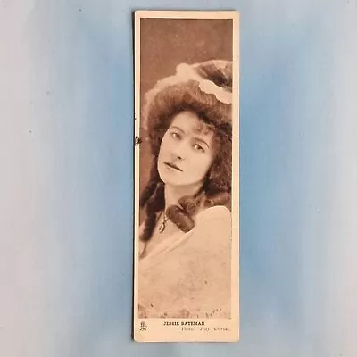 Edwardian Actress Postcard Real Photo 1904 Miss Jessie Bateman Bookmark Novelty • £5.95