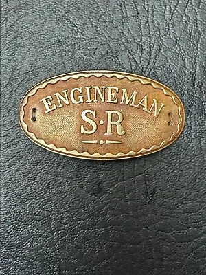 Engineman SR Southern Railway Train Hat Cap Uniform Badge • £110