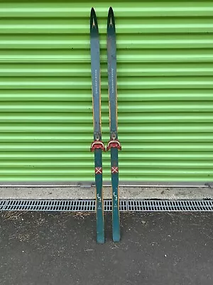 Vintage Asnes Langeen 150 Cross Country Skis And Bundings Classi. Wood EMS • $120