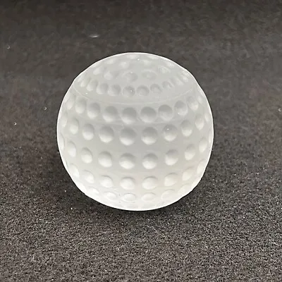 $14.99 • Buy Paper Weight Frosted Glass Golf Ball 2 1/2 “ Tall