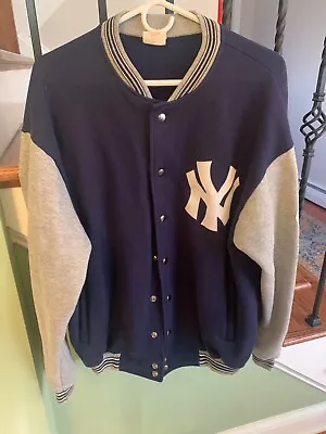 Vintage Majestic New York Yankees World Series 1999 Bomber Varsity  Jacket - L • $52