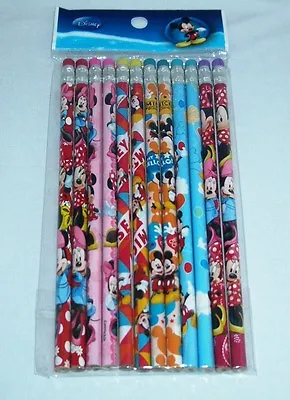 12 Disney Mickey & Friend Stationery Pencil Party Favor School Gift Bag Filler • $6.99