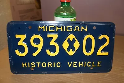 Vintage MICHIGAN HISTORIC VEHICLE License Plate Chevrolet Ford Mopar Hot Rat Rod • $19.95