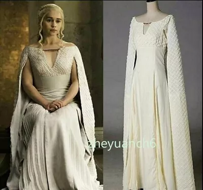 Cosplay Game Of Thrones Daenerys Targaryen Dress Costume Suit Stage Party Women • $64.53