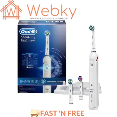$164.36 • Buy Oral-B Smart 5 5000 Rechargeable Electric Toothbrush With Bluetooth Connectivity