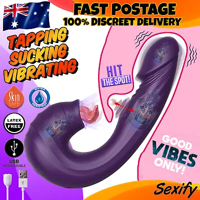 Sucking Vibrator Clit Sucker Dildo G-spot Massager Stimulator Sex Toy For Women • $13.95