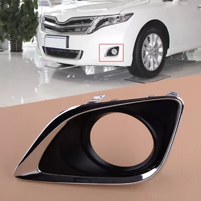 Front Left Bumper Fog Light Lamp Cover Frame Fit For Toyota Venza 2013-2015 • $16.38
