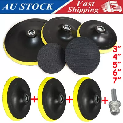 3X Backing Pad Wheel Hook Loop 3  4  5  6  7  M14 For Angle Grinder Sanding Disc • $13.69