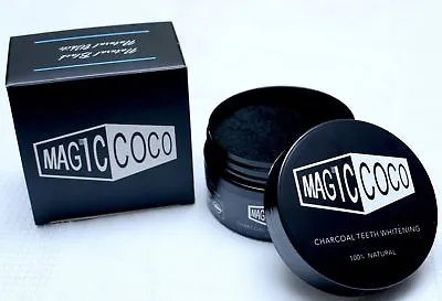 $25 • Buy 2 Magic Coco Jar Activated Carbon Teeth Whitening Organic Coco Shell Powder 