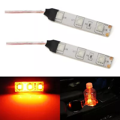 Sports Red SMD LED Strip Lights For Cup Holder Gauge Cluster Glove Box Foot Area • $6.99