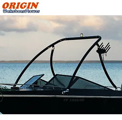 Origin Advancer Boat Wakeboard Tower 2.25  Tube Glossy Black 5 Year Warranty • $549