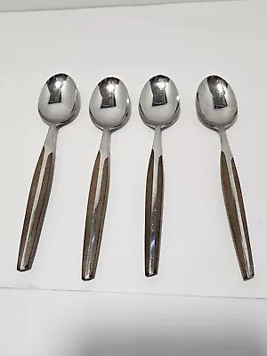 Eldan ELD2 7½ Tablespoon Set Of 4 Stainless Steel Japan MCM Silver Flatware • $16.99