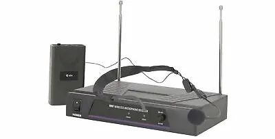 QTX VHF Headband Wireless Radio Microphone System 174.5MHz Schools Churches Etc • £42.92