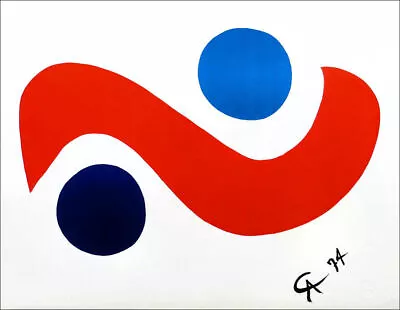 Alexander CALDER Skybird Braniff Airlines Original 1974 Lithograph • $650