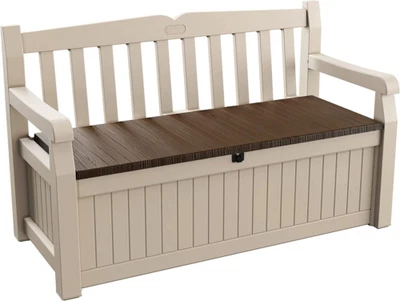 £134.29 • Buy Keter Eden Bench 265L Outdoor Garden Storage Box Furniture - Beige 