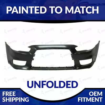 NEW Painted To Match 2008-2009 Mitsubishi Lancer Evolution Unfolded Front Bumper • $776.99