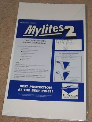 50 Mylites 2 Mil Mylar Legal Document Or Graded Comic Book Bags Sleeves CGC CBCS • $34.99