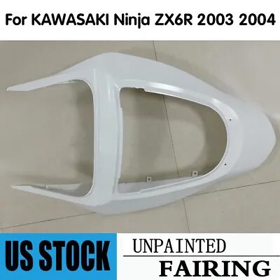 Unpainted Rear Tail Fairing Upper Cowl For KAWASAKI Ninja ZX6R ZX636C 2003 2004 • $46.88