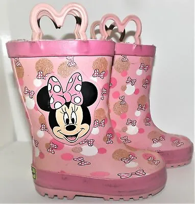 Western Chief 7/8 Minnie Mouse Disney Pull-On Boots • $12