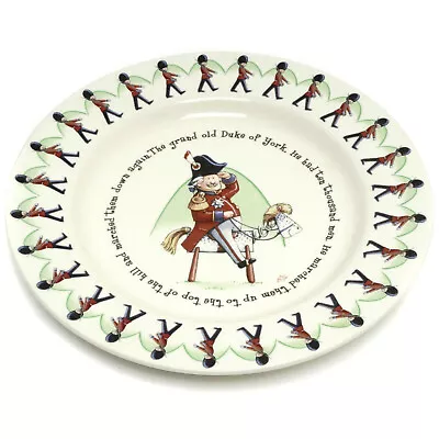 Child's Rhyme Ceramic Plate Grand Old Duke Of York  Anderton Pottery England • $16.63