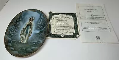 1994 The Bradford Exchange Plate  Our Lady Of Lourdes  By Hector Garrido • $14
